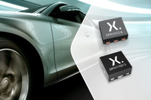 Nexperia 現提供采用微型 DFN1110D-3 和 DFN1412-6 封裝的汽現現小信 號 MOSFET